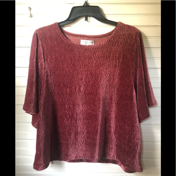 Madewell Tops - NWT Madewell Crinkle Flutter Sleeve Top